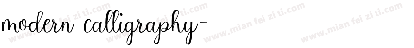 modern calligraphy字体转换